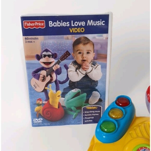 FISHER PRICE BABIES LOVE MUSIC DVD & VTECH AROUND TOWN BABY /Toddler Bundle - Picture 4 of 6